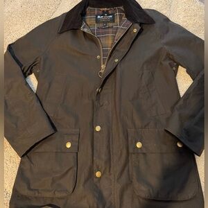 Men’s Barbour Olive Ashby Waxed Jacket, Sz L